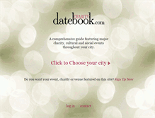 Tablet Screenshot of charitydatebook.com
